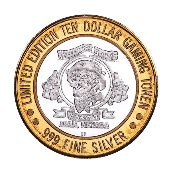 .999 Silver Whiskey Pete's Casino Jean, Nevada $10 Limited Edition Gaming Token