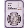 Image 1 : 1878-S $1 Morgan Silver Dollar Coin NGC MS63