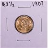 Image 1 : 1907 $2 1/2 Liberty Head Quarter Eagle Gold Coin