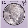 Image 1 : 1923-S $1 Peace Silver Dollar Coin