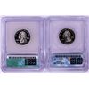 Image 2 : Lot of (2) 2004-S Proof Silver State Quarter Coins ICG PR70DCAM