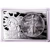 Image 1 : 1997 $1 American Silver Eagle Coin & Two Ounce Bar Set