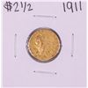 Image 1 : 1911 $2 1/2 Indian Head Quarter Eagle Gold Coin