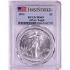 Image 1 : 1991 $1 American Silver Eagle Coin PCGS MS69 First Strike