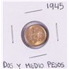 Image 1 : 1945 Mexico Dos Y Medio Pesos Gold Coin