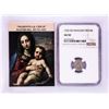 Image 1 : 1550 KB Hungary Denar 'Madonna and Child' Coin NGC AU50 w/ Story Box