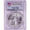 Image 1 : 1988 $1 American Silver Eagle Coin PCGS MS69 First Strike