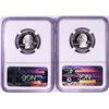 Image 2 : Lot of (2) 2004-S Proof Silver State Quarter Coins NGC PF69 Ultra Cameo