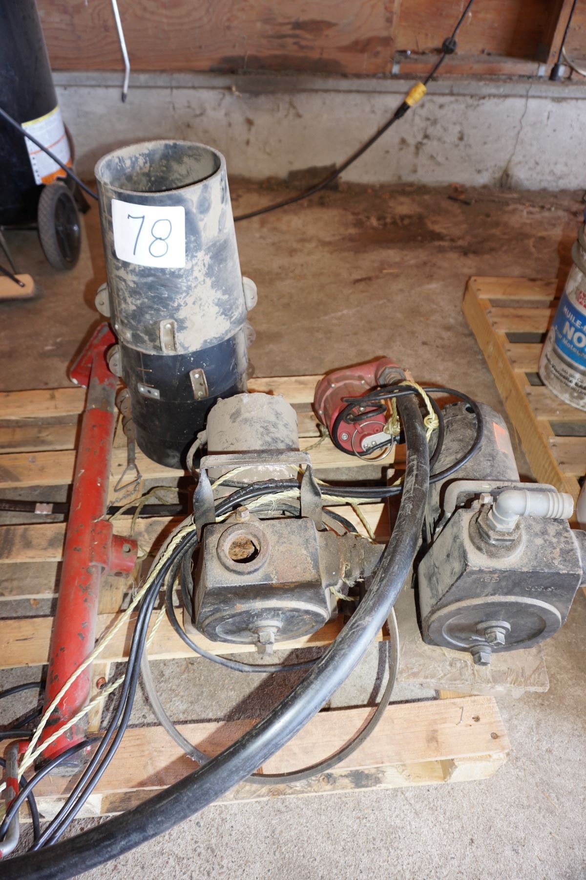 Water Pumps, Sewer Pump, Flex Spout, Implement Jack