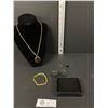 Image 1 : Black and Gold Costume Jewellery Lot