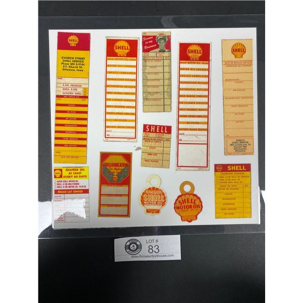 Vintage Collectible Lot of Shell Labels