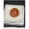 Image 2 : Natural Sunstone 10.73ct 14.96 x 12.19 x 8.36mm Oval Cabochon Kangayam India Untreated