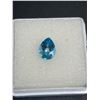 Image 2 : Swiss Blue Topaz 1.375ct 8.12 x 6.09 x 4.09mm Pear Cut Loupe Clean Brazil Untreated