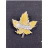 Image 2 : Quality Enamel and Sterling Maple Leaf Brooch