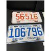 Image 2 : Lot of 4 Vintage Collectible License Plates