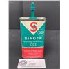 Image 2 : Singer Sewing Machine Oil  - 4 Fluid Ounce Tin - Some Contents