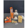 Image 1 : Kerosene Lantern Lot - Extras Shades, Mantles, Etc.