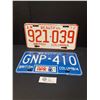 Image 1 : Lot of 2 Collectible BC License Plates