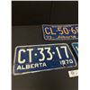 Image 2 : Lot of 3 Collectible Alberta License Plates