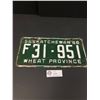 Image 1 : Saskatchewan 1956 Wheat Province License Plate