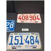 Image 2 : Lot of 3 Collectible BC License Plates 1967 1968 1969