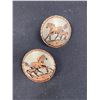 Image 2 : 2 Pair of Vintage Copper Stud Earrings