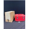 Image 1 : Vintage Travelgard Luggage with Vintage Sewing Machine Case - Empty