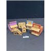 Image 1 : Lot of 5 Assayer Little Wooden Village Buildings