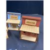 Image 2 : Lot of 5 Assayer Little Wooden Village Buildings