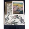 Image 1 : Lot of 3 Chinese Wall Art - Poster, Tapestry, Etc.