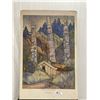 Image 1 : 22 by 34 1967 Re-Print Copy of an Emily Carr Painting 1912 Haida Totems  Queen Charlotte Islands