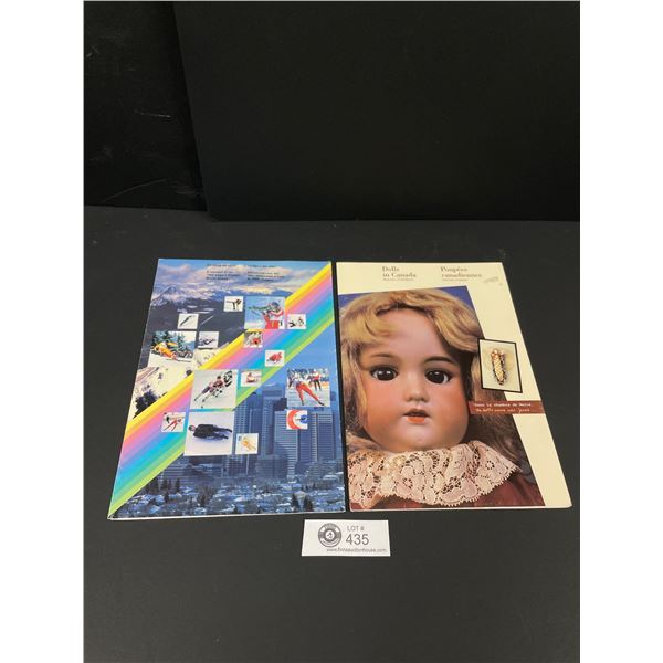 Dolls in Canada and 1988 Calgary Olympics Canada Stamp Sets in Original Package