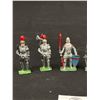 Image 2 : Lot of 7 Vintage Metal Cast Knights in Armour - England