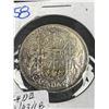 Image 2 : 1958 Canadian 50 Cent Silver Coin - UNC