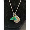 Image 2 : 925 Sterling Silver Necklace with 2 Pendants