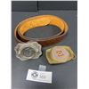 Image 1 : Vintage 1978 Eisenhower Dollar Belt Buckle/Belt and Fort St John Solid Brass Buckle by Waisted Belts