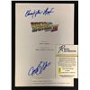 Image 2 : MICHAEL J FOX AND CHRISTOPHER LLOYD SIGNED BACK TO THE FUTURE SCRIPT COVER (RA COA)