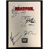 Image 1 : DEADPOOL CAST SIGNED SCRIPT COVER (RA COA)