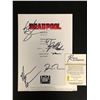 Image 2 : DEADPOOL CAST SIGNED SCRIPT COVER (RA COA)