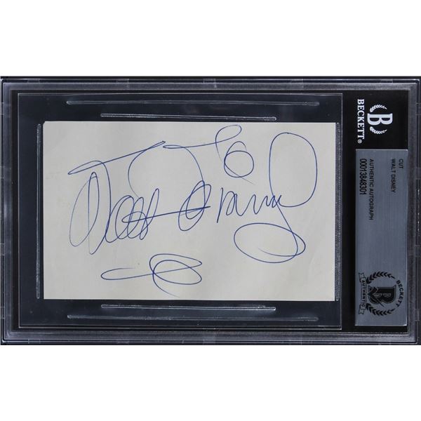 CUT WALT DISNEY AUTHENTIC AUTOGRAPH (BECKETT AUTHENTIC)