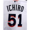 Image 2 : Miami Marlins Ichiro Suzuki Autographed White Majestic Authentic Cool Base Jersey (IS Holo)