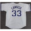 Image 1 : New York Yankees Jose Canseco Autographed Gray Jersey (JSA)