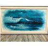 Image 1 : 22 X 50 LARGE OCEAN PAINTING FRAMED