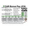 Image 1 : CAR Bonus Pay J216