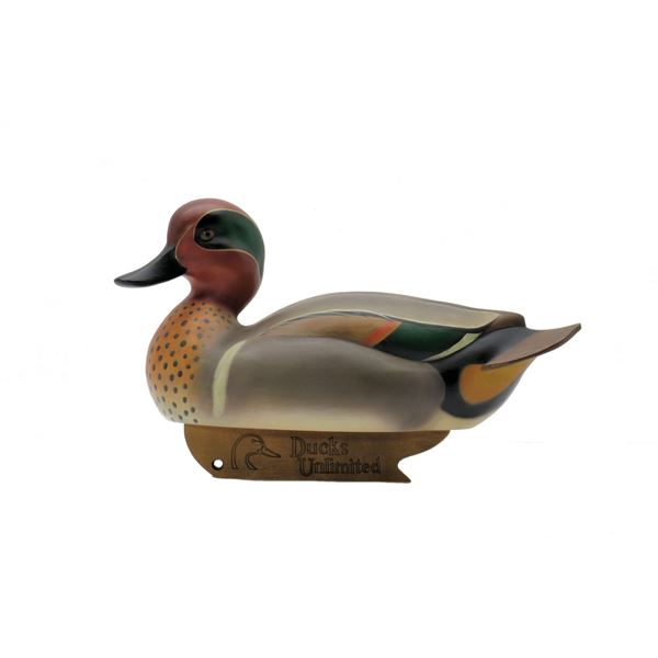 Green-winged Teal Wooden Decoy