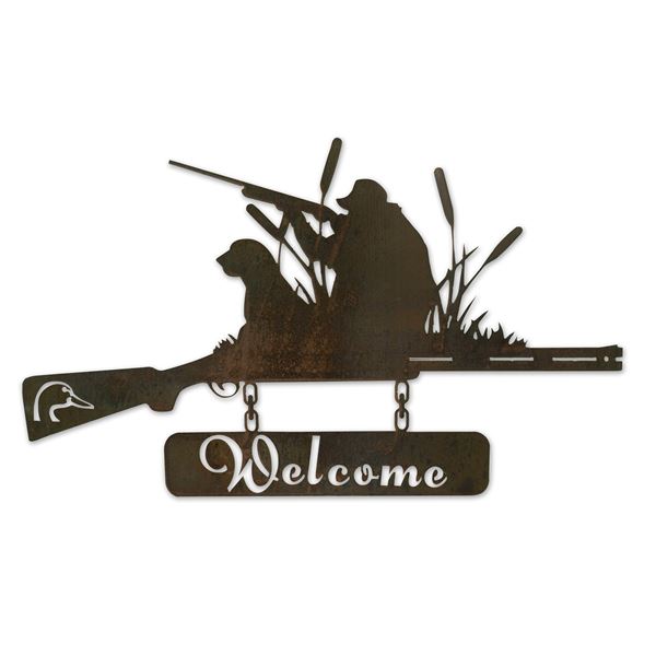 Metal Welcome Sign