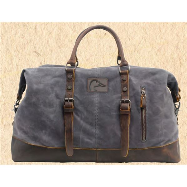 Canvas & Leather Duffle Bag