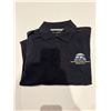 Image 1 : black golf cotton shirt, large, short sleeve with new logo