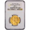 Image 3 : Italy 1911 R Gold 50 Lire "50th Anniversary of Kingdom".  FR-25  NGC MS61