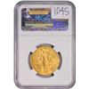 Image 4 : Italy 1911 R Gold 50 Lire "50th Anniversary of Kingdom".  FR-25  NGC MS61